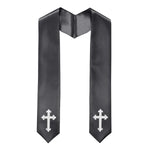 60" CHOIR STOLE WITH CROSS EMBROIDERY