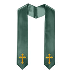 60" CHOIR STOLE WITH CROSS EMBROIDERY