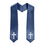 60" CHOIR STOLE WITH CROSS EMBROIDERY
