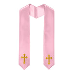 60" CHOIR STOLE WITH CROSS EMBROIDERY
