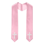 60" CHOIR STOLE WITH CROSS EMBROIDERY