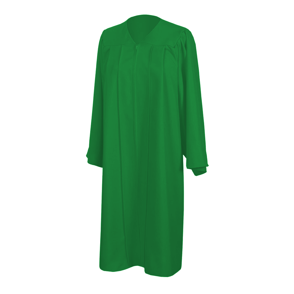 Matte Kelly Green Choir Gown